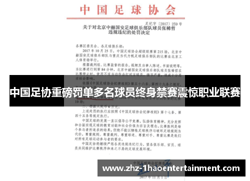 中国足协重磅罚单多名球员终身禁赛震惊职业联赛 中国足协重磅罚单多名球员终身禁赛震惊职业联赛